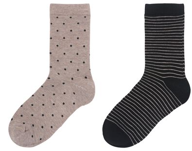 dames sokken met bamboe naadloos - 2 paar beige