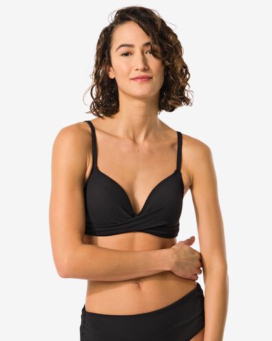 dames bikinitop zwart
