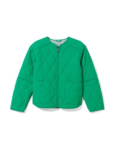 omkeerbare damesjas Eloise met afritsmouwen groen