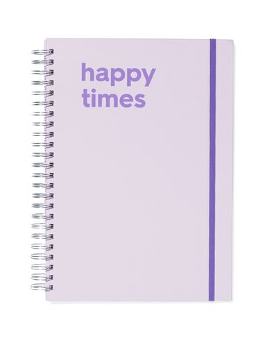 fotoboek plakboek met spiraal 32.5x23 lila quote