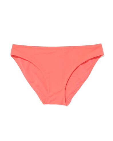 dames bikinibroekje middelhoge taille koraal