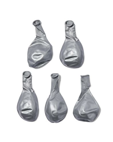 ballonnen metallic zilver &Oslash;32cm - 10 stuks