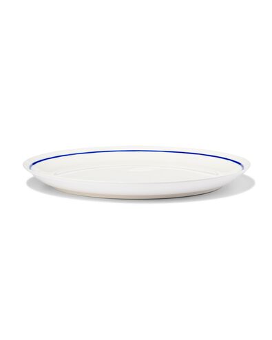 dinerbord &Oslash;26cm Tafelgenoten new bone wit met blauw