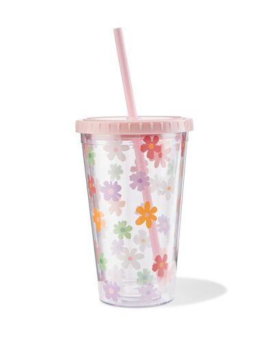 drinkbeker met rietje 450ml