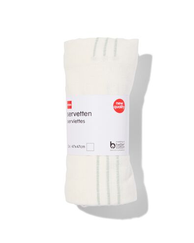 servetten met streepjes 47x47 katoen - 2 stuks