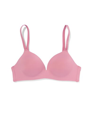 voorgevormde bh zonder beugel recycled micro roze
