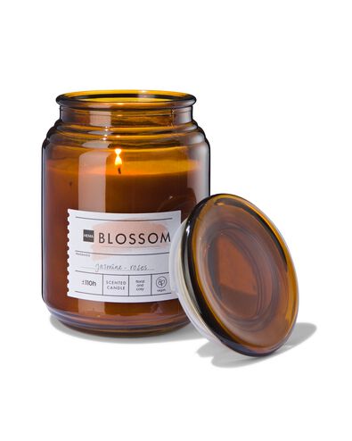 geurkaars in glazen pot &Oslash;10x14 blossom