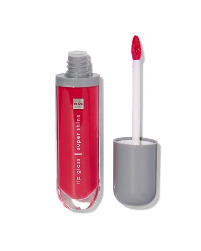 superglanzende lipgloss bright red