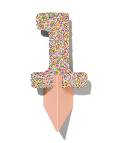 chocolade feestcijfer 1 met discodip