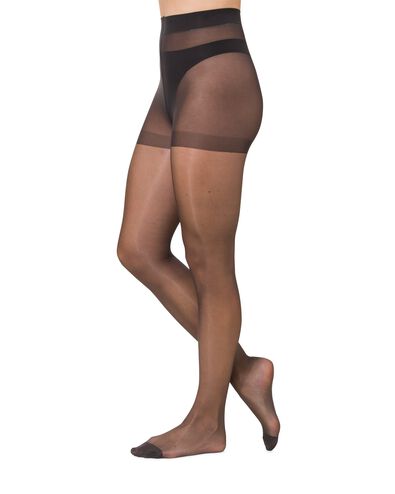 pantys glanzend 15denier - 2 stuks antraciet