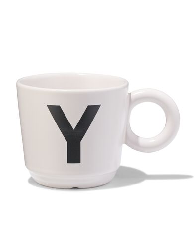 aardewerk mok 280ml letter Y