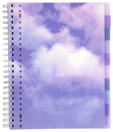 collegeblok 10-in-1 A4 gelinieerd wolken