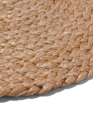 gevlochten placemat jute - &Oslash; 34 cm