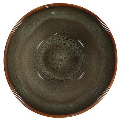 diep bord &Oslash;23cm Porto reactief glazuur taupe