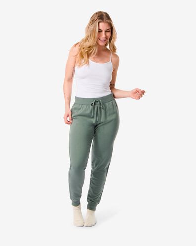 dames lounge sweatbroek katoen groen