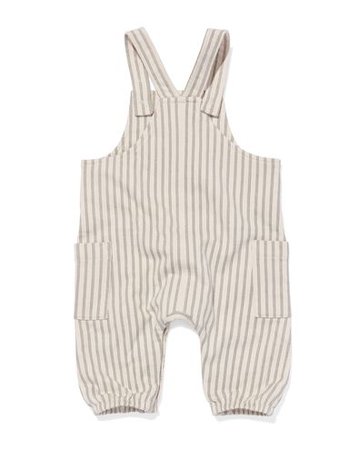 newborn tuinbroek sweat ecru