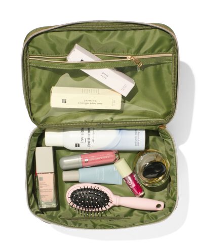 beautycase met bloemen 19x26x16
