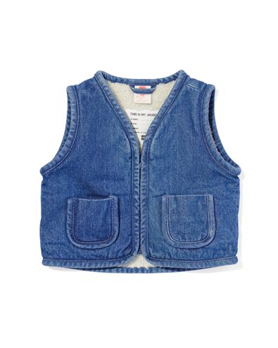 baby gilet denim/teddy denim