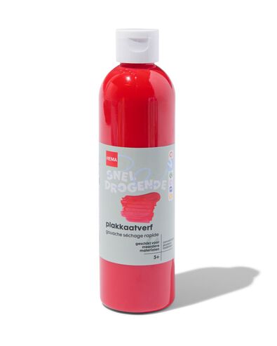 plakkaatverf rood 250ml
