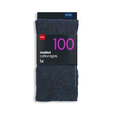 maillot katoen 100denier donkerblauw