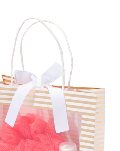 cadeautas karton met venster 31x24x11 strepen