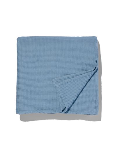 bedsprei wafel blauw 250x250