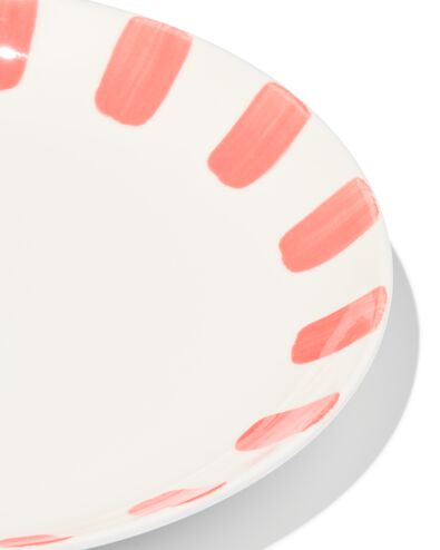 gebaksbordje &Oslash;17cm Tafelgenoten new bone wit met koraal