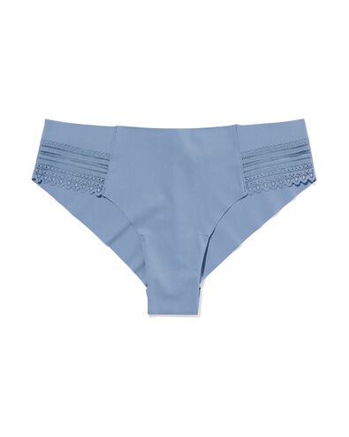 dames brazilian micro met kanten inzet blauw