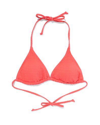 dames triangel bikinitop koraal