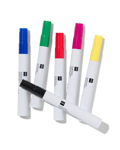 textiel markers - 6 stuks