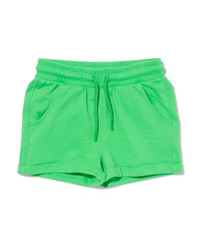 kinder sweatshort groen