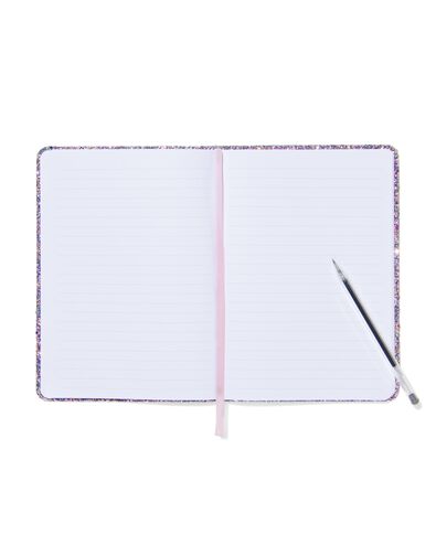 notitieboek A5 gelinieerd met glitters