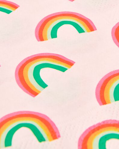 servetten 24x24 papier rainbow - 20 stuks