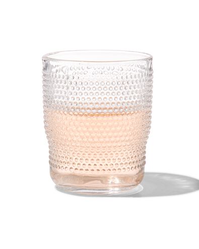 waterglas Bergen bolletjes reli&euml;f 270ml