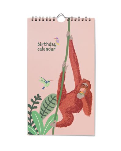 verjaardagskalender dieren 28x16
