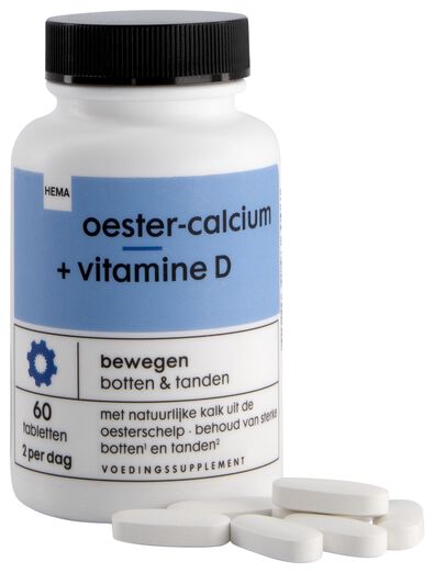 oester-calcium + vitamine D - 60 stuks