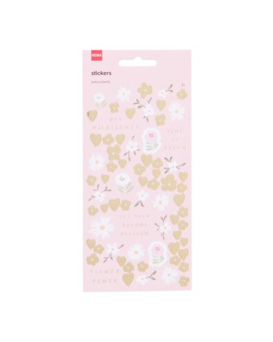 stickervellen 19x10 bloemen - 3 stuks