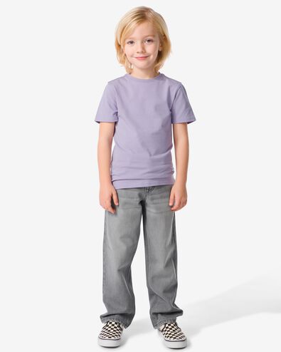 kinderjeans straight fit grijs