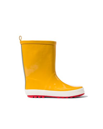 kinder regenlaarzen rubber geel