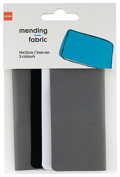 reparatiestof 19x12 instrijkbaar - 3 stuks