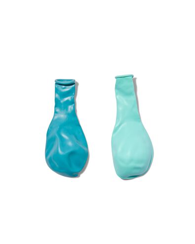 ballonnen 23cm mint/blauw - 20 stuks