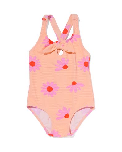 baby badpak bloemen roze