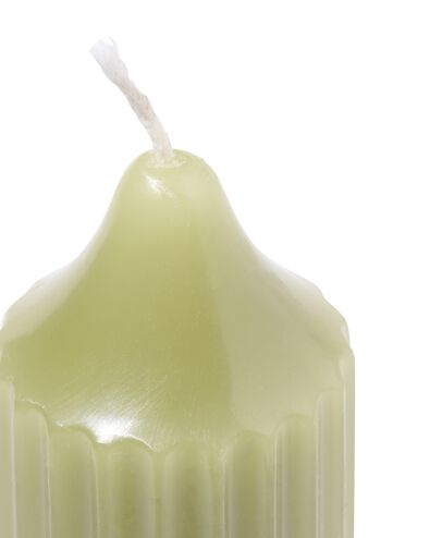 huishoudkaarsen met ribbels &Oslash;3.5x25 groen - 2 stuks