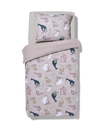 kinderdekbedovertrek flanel 140x200 dieren