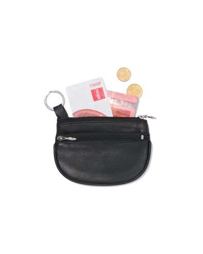 creditcardmapje 8x11.5 leer zwart