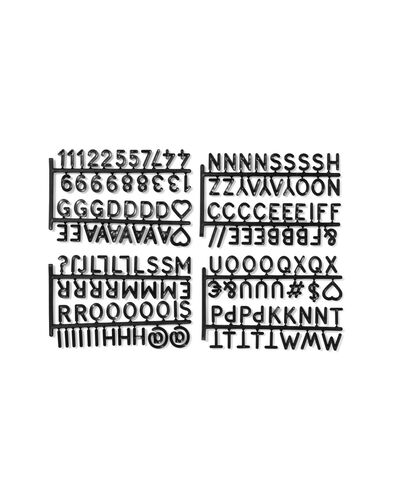 letters voor letterbord krat zwart