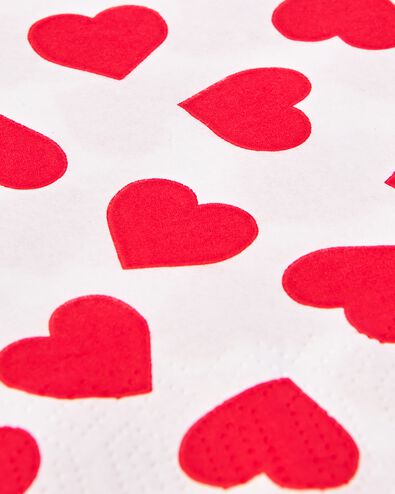 servetten 33x33 papier hearts - 20 stuks