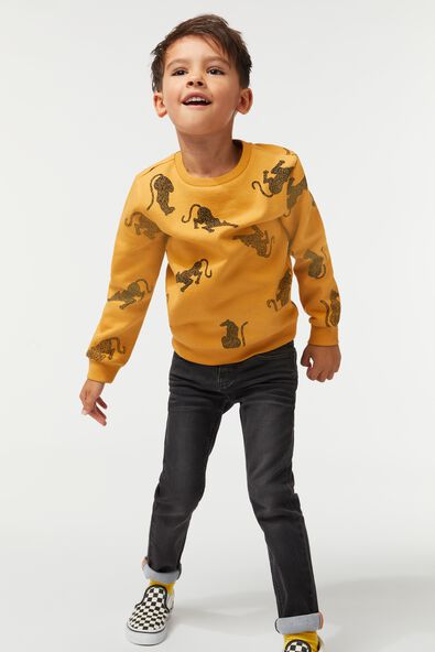 kinder broek jogdenim skinny fit zwart