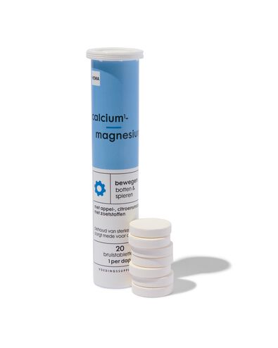 calcium-magnesium bruistabletten - 20 stuks