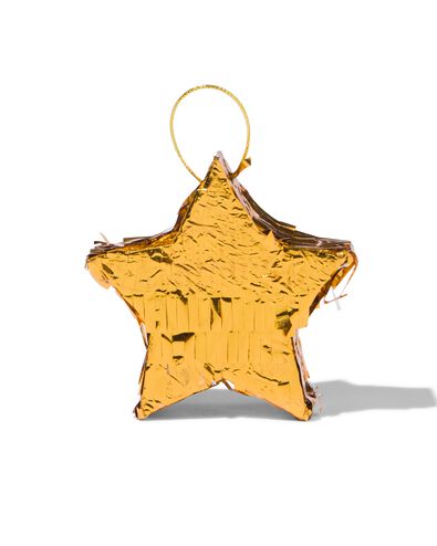 mini pi&ntilde;ata gouden ster 12x12x4